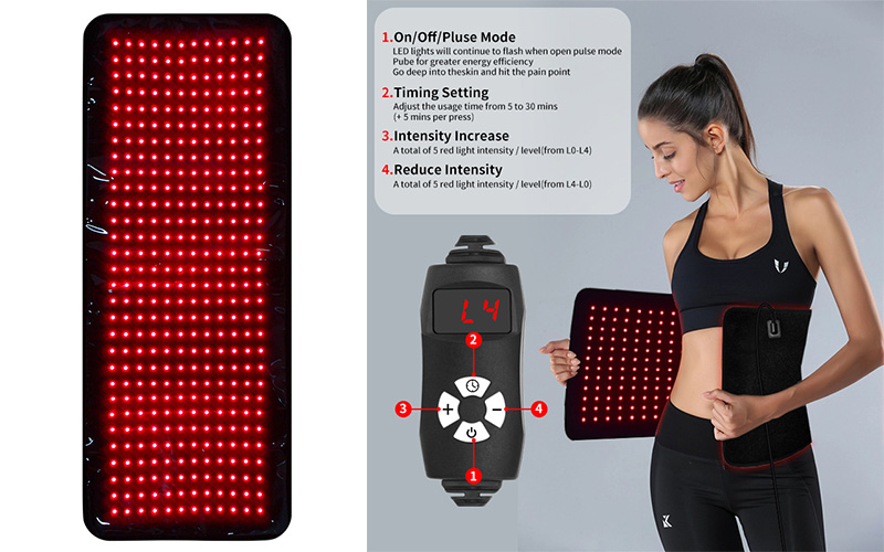 YD-015 Pain Relief Red light and Near Infrared Red(NIR) Light therapy Pad