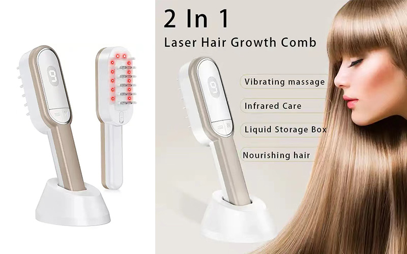 Anti Hair Loss Massage Red light LED Therapy Laser Hair Growth Comb