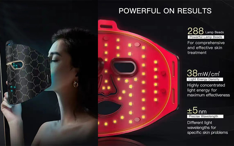 Silicon LED Photon Light Beauty Therapy Mask